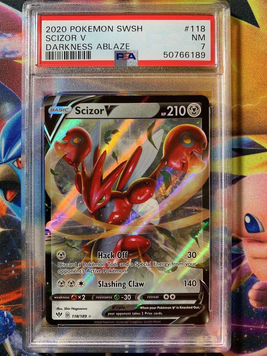Scizor V 118/189 Swsh03: Darkness Ablaze Holo for sale online | eBay Scizor V 118/189 Swsh03: Darkness Ablaze Holo for sale online | eBay