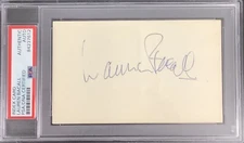 Lauren Bacall Signed Index Card Movie Autograph Big Sleep Academy Award PSA/DNA