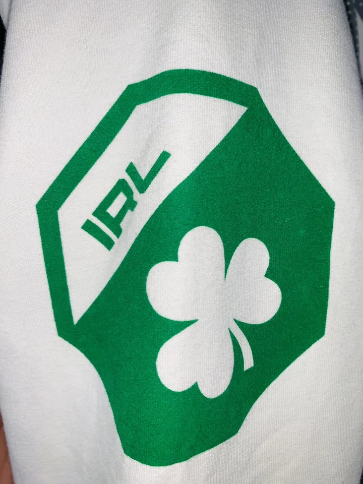 Мужская толстовка с капюшоном Reebok UFC Conor McGregor белая полиэстер на молнии LS M - Изображение 4 из 4