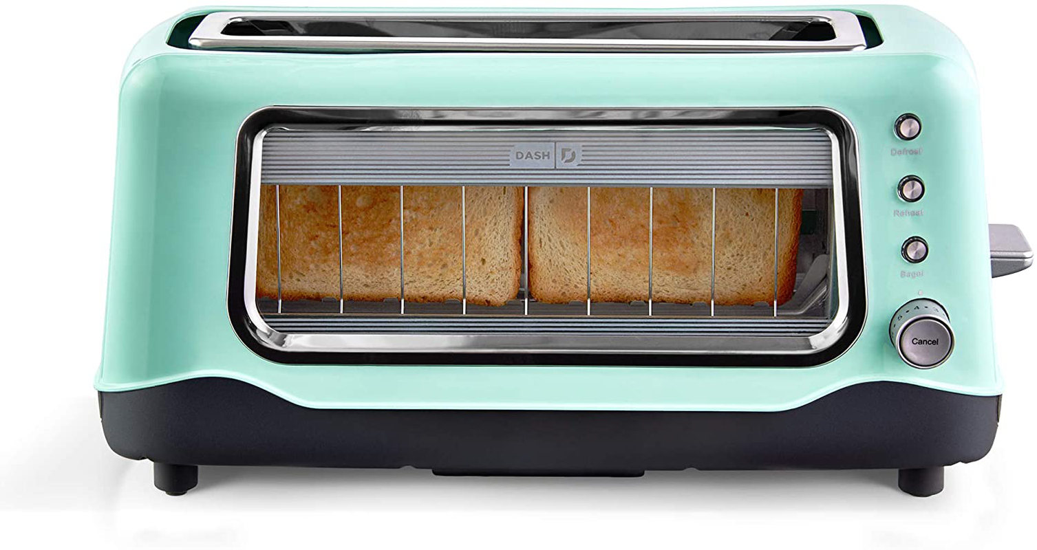Dash Clear View Toaster: Extra Wide Slot Toaster with Stainless