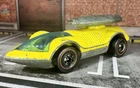Hot Wheels Redline 1973 Rocket-Bye-Baby Shell Promo Lemon Yellow Hong Kong
