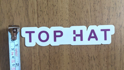 Top Hat logo sticker decal Interactive Learning Platform Higher Education teach