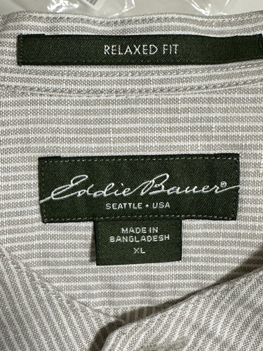 Eddie Bauer, Men's Relaxed Fit, Linen Blend Long Sleeve Shirt, XL - Picture 4 of 8
