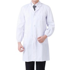 Professional Medical Student Doctor White Lab Coat Long Sleeve White Medical Sci