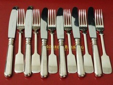 ROBBE & BERKING ALT SPATEN 12TL. DESSERT - VORSPEISE BESTECK 925 SILBER - OVP