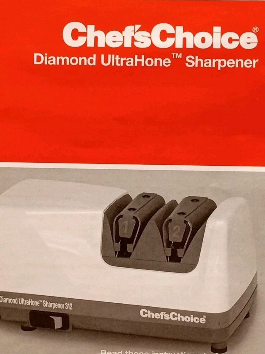 Chefs Choice Diamond Hone Edge 312 Electric Knife Sharpener New In Box NOS