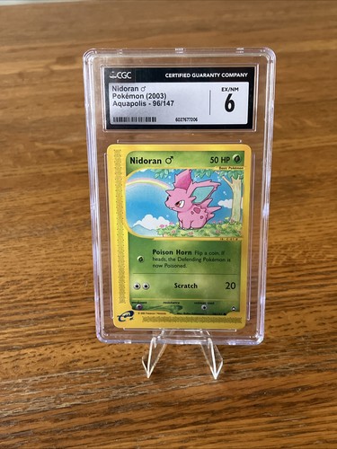 Nidoran ♂ graded CGC 6 for sale on eBay