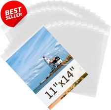 25 Pack 11x14 Acid Free Art Sleeves Clear Photo Protectors - US