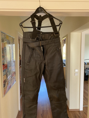 AJS Motorcycles Motorradhose Leder 36; W28 Schwarz Biker
