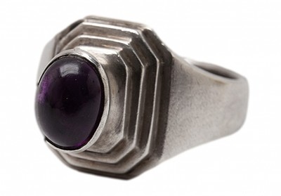 Jean-Paul GAULTIER Stone Silver Ring Size 7.5(K-115240) | eBay