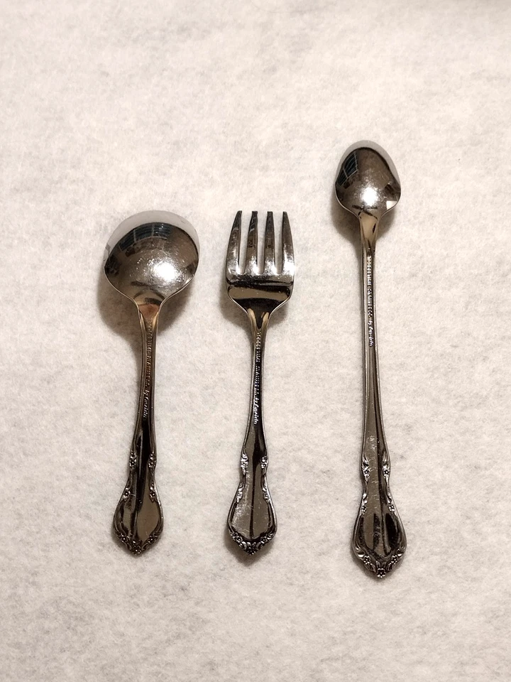 Toddletime Oneida Infant Spoon Toddler Flatware Chateau Stainless Steel Baby Set - Image 2 of 4