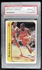 Michael Jordan Rookie Card 1986-87 Fleer Sticker #8 PSA 8