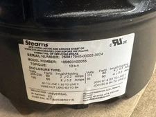 10FT-LB STEARNS 56000 Series BM10BRK115 Black Brake 105603100055 See Descrip