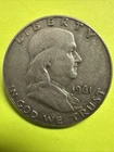 1961 Benjamin Franklin US Liberty Bell Half Dollar Silver 50 C Coin Collectible!