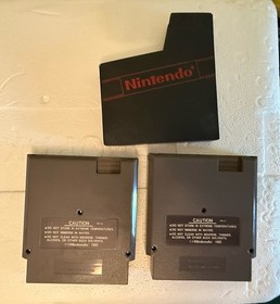 Vtg Nintendo NES Game Cartridges - TETRIS & RAD RACER W/ One Sleeve