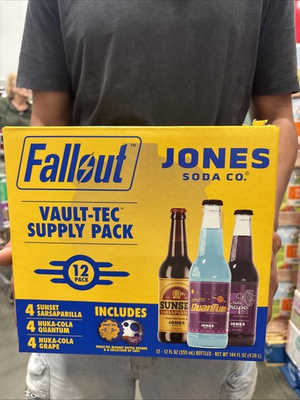 #ad Fallout Jones Soda 12oz Nuka Cola Victory Mango Drink 12 Pack $35.00