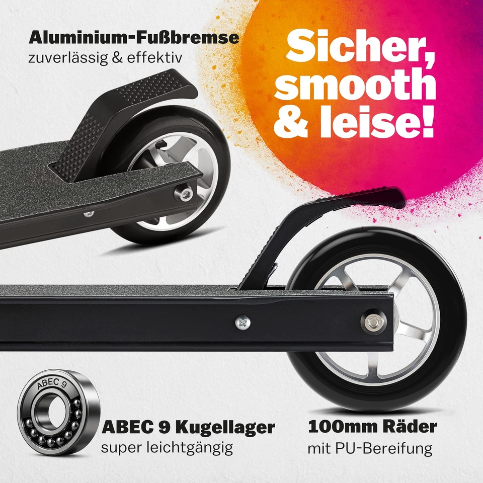 SPORTANA® Stunt Scooter Kickscooter Trick Roller Tretroller Kinder Erwachsene - Bild 3 von 4