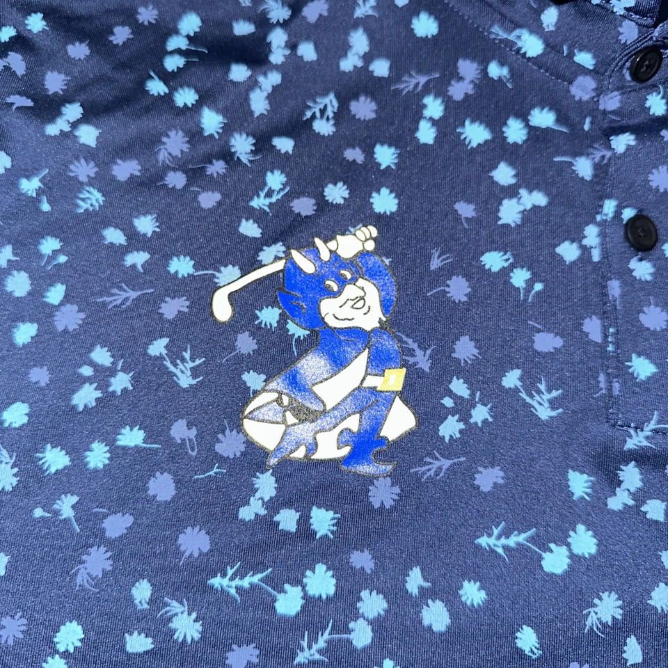 Camisa Polo Duke Blue Devils Nike Para Hombre M Golf Azul Dri Fit Foto 2 de 4