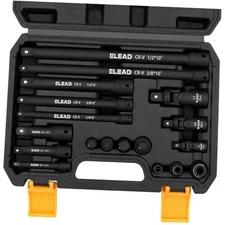 18-Pieces Impact Socket Extension Set: 1/4", 3/8" & 1/2" Drive Socket 