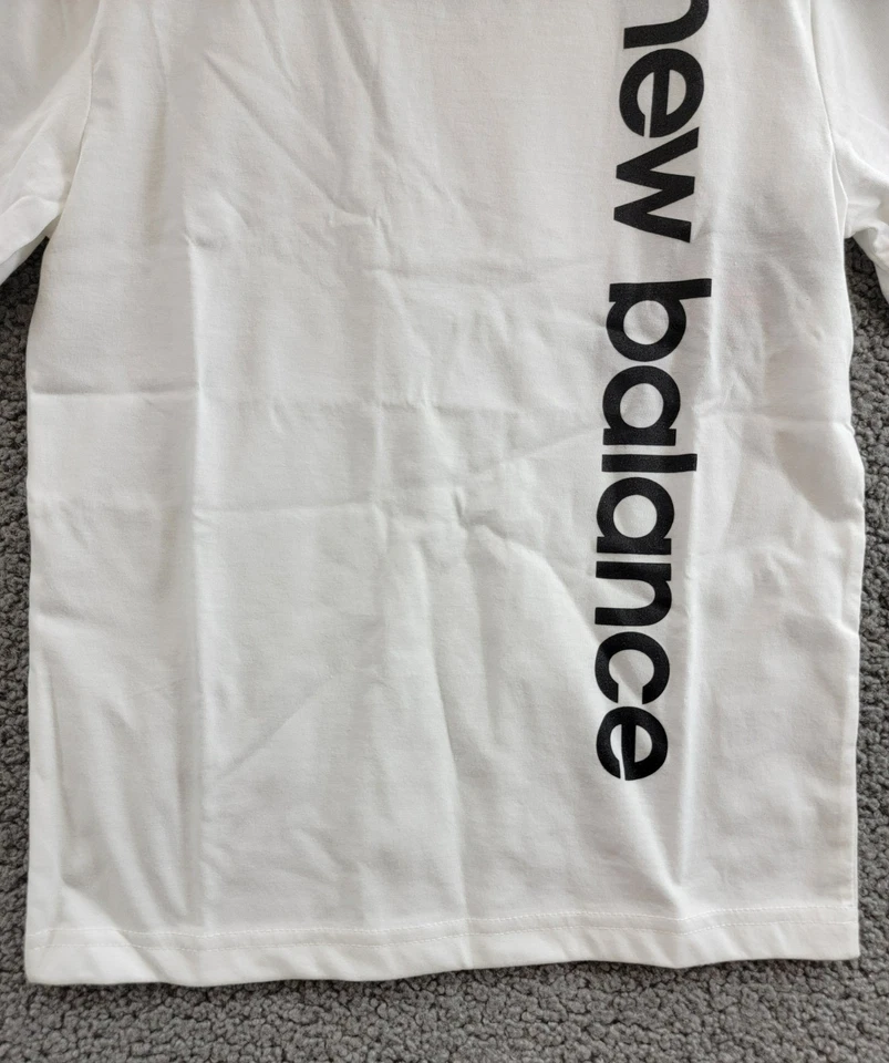 New Balance Graphic Tee Little Boys' L (7) White Crew Neck Short Sleeve Pullover - Image 4 of 4
