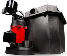 Red Lion RL-SPS33 1/3 HP, 115-Volt, 3200 GPH Under-Sink Sump Pump System with 6