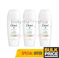 Dove Sensitive Antitranspirant Deodorant Roll-On Sanfte Hautpflege 50Ml 3Er Pack