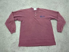 Women In Military Service Memorial Henley Shirt Womens Large Lee Red Made in USA