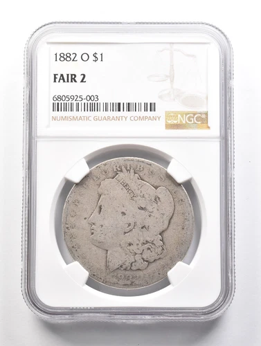 LOWBALL 1882-O Morgan Silver Dollar NGC Low Ball FR2 FR-2 Fair Pocket Piece *903