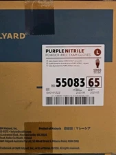 Halyard Large Purple Nitrile Gloves 55083 1000 Ct