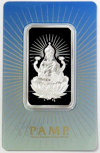 PAMP SUISSE LAKSHMI HINDU GODDESS 1oz 999 FINE SILVER PROOF BAR SEALED