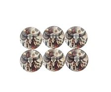 Cabinet Knobs, Set of 6 Western Soul Wood Cabinet Drawer Knobs