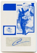 MALIK CUNNINGHAM 2023 CONTENDERS VARIATION PRINTING PLATE ROOKIE TICKET AUTO 1/1