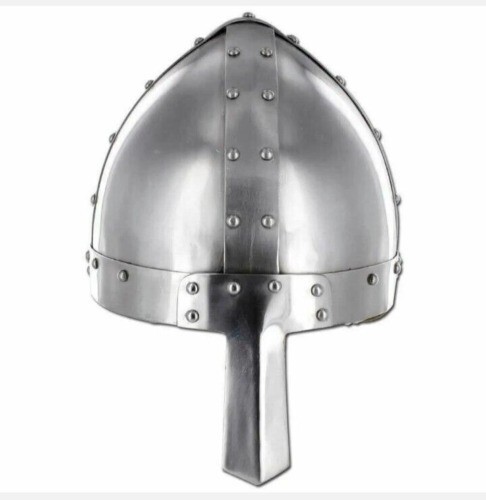 Medieval Spangen Viking War Combat Helmet Armor Collectible for Battle Reenactment