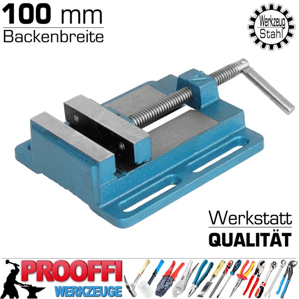 Maschinenschraubstock Schraubstock 100 Mm FüR Werkbank Tisch SäUlen Bohrmaschine-image