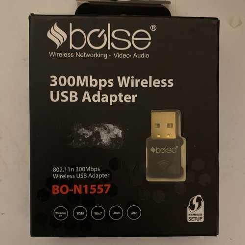 BOLSE •USB WIFI• Wireless adapter 300MBPS WIFI Wireless-n USB Micro Mini Adapter - 第 1/3 張圖片