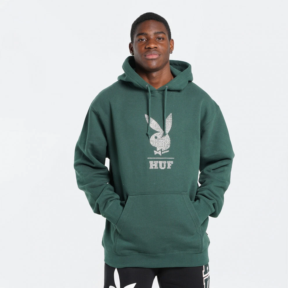 Alert Flourish Sekretær HUF x Playboy Rhinestone Hoodie Men&#039;s Forest Green Sportswear  Sweatshirt Hoody | eBay