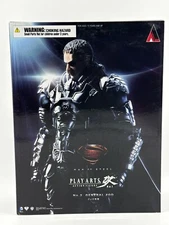 Play Arts Kai General Zod DC Man of Steel Figure Square Enix 10" Rare NIB HTF