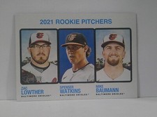 Mike Baumann RC Zac Lowther Spenser Watkins 2022 Topps Heritage Rookie Card #72