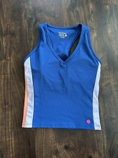 Lilly Pulitzer Luxletic Vanti Bra Tank Top UPF 50 Oyster Bay Navy Size Medium