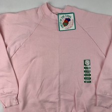 VTG Fruit Of The Loom CasualWear Blank Crewneck Sweatshirt Ladies XL X-Large NWT