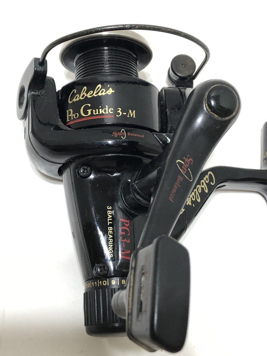 Cabela's Pro Guide 3 PG3-M Spinning Fishing Reel - Nice | eBay