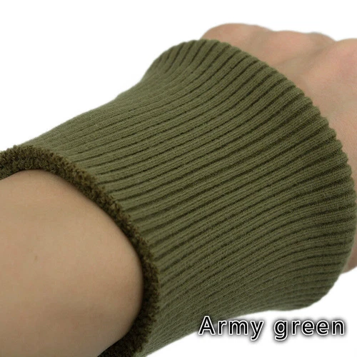 Cotton Thick Stretch Knit Sweater Arms Cuff Leg Rib Jersey Ribbed Trim Fabric - Picture 18 of 60