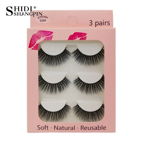 Wholesale Eyelashes 10 Boxes 3D Mink Lashes Natural Long False Eyelashes US Lash - Picture 11 of 18