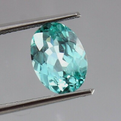 AAA 10x8 MM Natural Flawless Green Ceylon Parti Sapphire Loose Oval Gemstone Cut