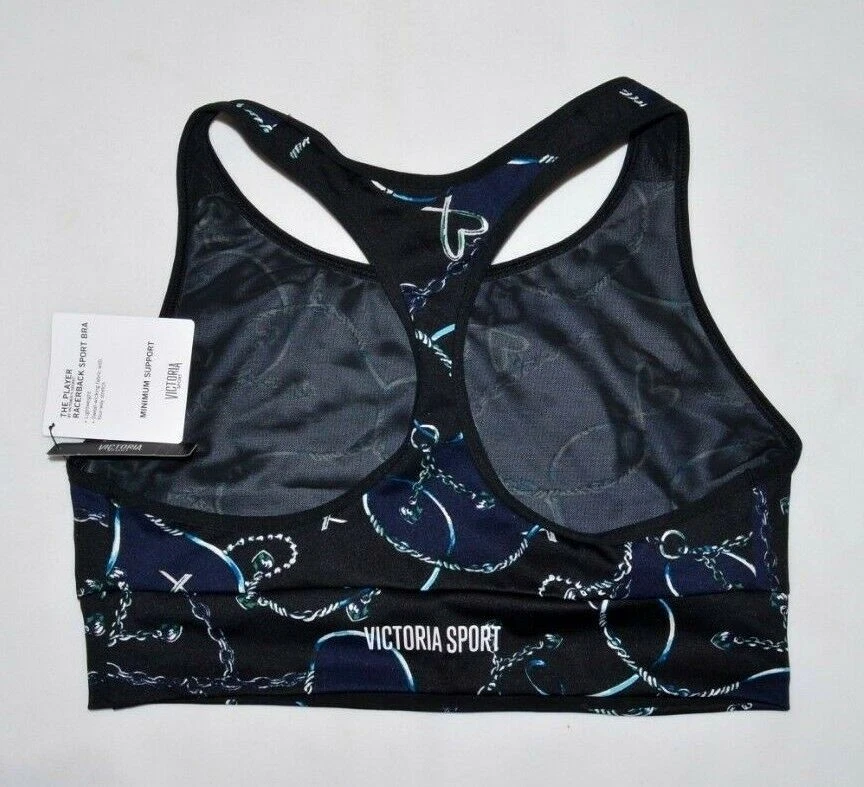 Sujetador Deportivo VICTORIA'S SECRET Mediano M NUEVO Gimnasio Activo Yoga Azul Cerradura Camiseta Deportiva Foto 3 de 4