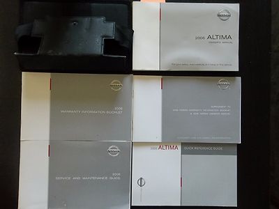 N133 - 2006 NISSAN ALTIMA OWNER'S MANUAL eBay