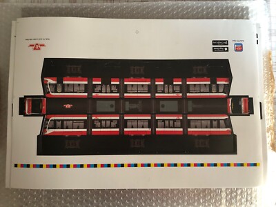 ONE TTC Street Car HO Gauge Paper Model Fold DIY 3D Toy Pliage Toronto