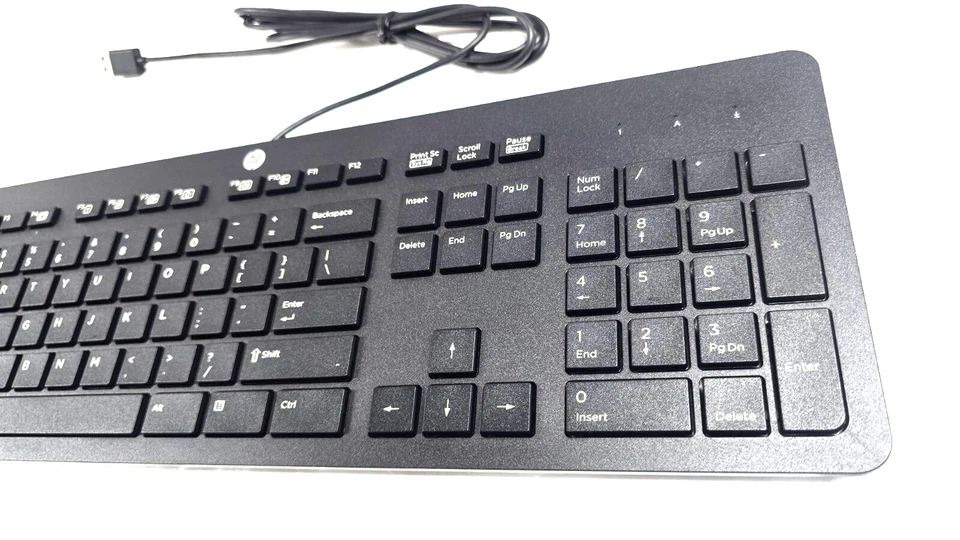 HP USB Slim KB QWERTY US Layout NEW Keyboard Desktop Windows-803181-001 - Image 4 of 4