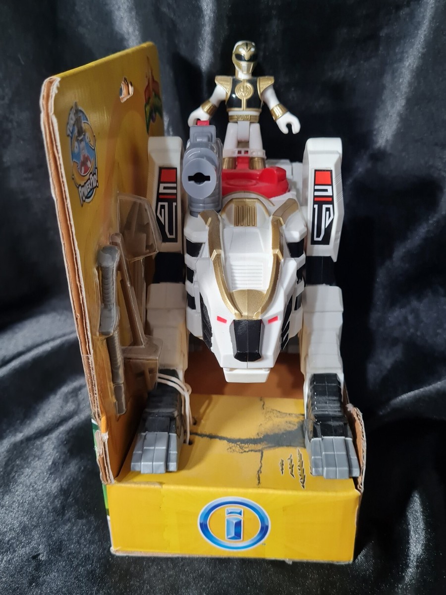 Fisher- Imaginext Power Rangers White Ranger and Tiger Zord for