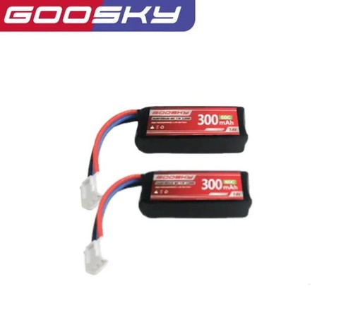 2 pièces batterie lipo hélicoptère GOOSKY S1 300 mAh 7,4 V - Photo 1 sur 2